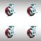 Service Caster 5 Inch SS Poly on Aluminum Caster Set with Roller Bearings and Brake/Swivel Lock SCC-SS30S520-PAR-TLB-BSL-4 - alternate 1